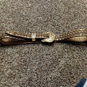 Womens Nacona Gold Western Belt
